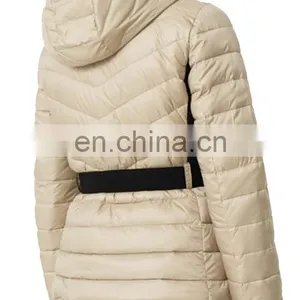 Chinese Manufacturer 100% Polyester Shell Slim Quilted Down Jacket thumbnail-3