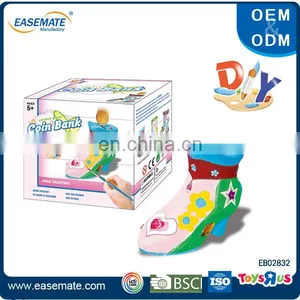 Cheap Coloring Toy Shoes Shaped Ceramic Money Box Piggy Banks thumbnail-1