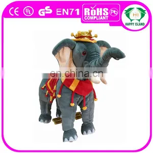 HI Hot Sale Plush Deer Rocking Horse Baby Walker With Wheels thumbnail-5