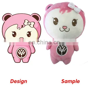 Welcomed Custom Cartoon Character Soft Toy Doll Oem Plush Toys thumbnail-2