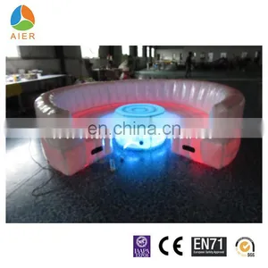Fashon Inflatable Sofa Chair,LED Inflatbale Sofa With Table thumbnail-1