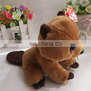 Made in China TY Branded Furry Big Eyed Plush Beaver China Factory Plush Toys thumbnail-4