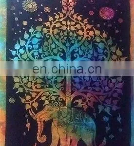 Large Indian Elephant Tapestry Tree of Life Wall Hanging Throw Bedspread Dorm Tapestry Decorative Product thumbnail-1