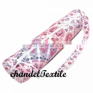INDIAN Mandala-Cotton-Yoga-Mat-Bag-with-Shoulder-Strap YOGA MAT BAG ~ Hand Created ~ Mandala Hand Yoga Bag Wholesale thumbnail-3