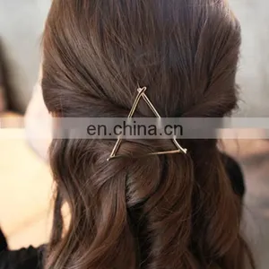 Newest Alloy Hairpins Lip/Triangle/Circle/Moon Hair Pin Jewelry Hairgrips M Etal Hair Clip For Women Hairpin Hair Clip thumbnail-2
