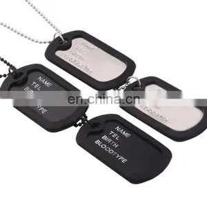 Popular Metal Army Custom Logo Printed Dog Tag for Men thumbnail-2