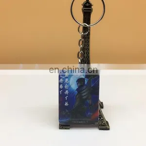 Customized Digital Photo Keychain Football Soccer Star Movie Star Character Keychain President Election Keychain thumbnail-6