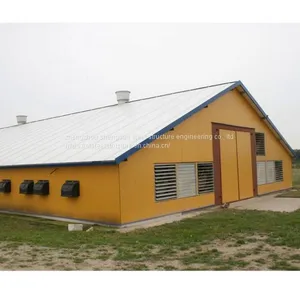Low Cost Fast Construction Steel Structure Buildings Prefab Building for Farming thumbnail-1