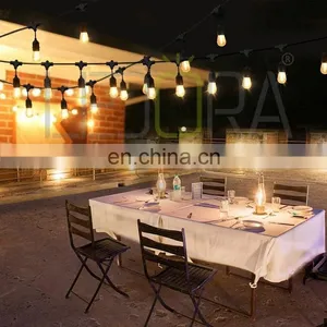 Outdoor String Light 48FT S14 LED Bulbs E26 E27 for Holiday Garden Patio Christmas Use Fairy String Light thumbnail-5