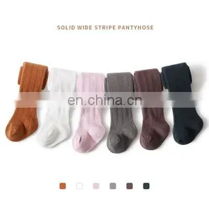 2020 Autumn Children's Leggings Hand-stitched Baby Pantyhose Combed Cotton Dance Socks thumbnail-2