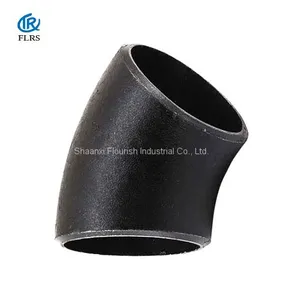 Buttweld Short Radius Pipe Fitting /Long Radius Anti Rust Oil A234 Wpb 45 Degree Elbow thumbnail-2