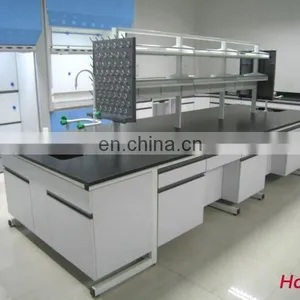 ISO9001/14001 Low Price MDF Lab Island Table With Reagent Shelf Lab Furniture thumbnail-6