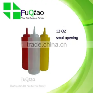 12OZ Plastic Squeeze Bottle Screw Cap for Hotel Restaurant thumbnail-1