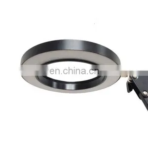 Tonghua New Round Lamp Holder LED Foldable Eye-propection Iron Reading Desk Fixed USB Port Table Light thumbnail-3