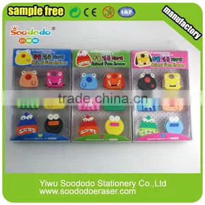 Colourful 2D Erasers Animal Shape for Kids Office Stationery thumbnail-4