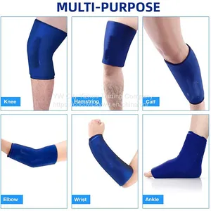 Plenty Color Options Silk Screen Logo Cold Compression Knee Calf Wrist Elbow Therapy Gel Ice Sleeve thumbnail-2