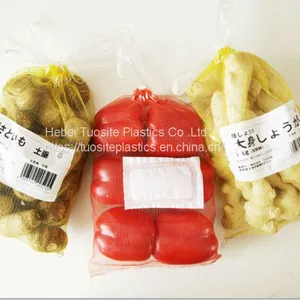 100% Virgin Polyethylene Mono Tubular Mesh Bag for Packing Vegetable Potato Mesh Sack thumbnail-3
