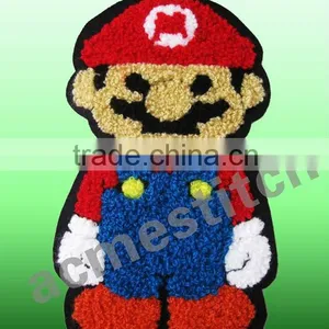 Towel Embroidery Patch Super Mario to be Sewn or Ironed on Any Kind of Garments thumbnail-1
