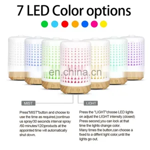 7 Color Led Night Lights Auto Shut-off For Home Office Baby Room Ceramic Ultrasonic Aromatherapy Humidifier thumbnail-4
