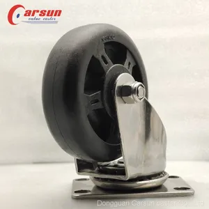 4 Inch Stainless Steel SS304 Castors Active High Temperature Thermo 250℃ Caster Wheels thumbnail-5