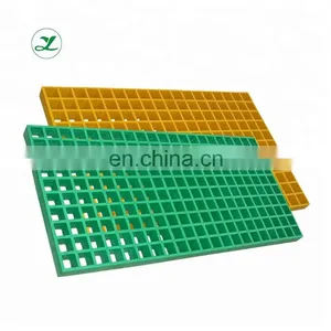 FRP Grating Car Wash Grate Floor Fiberglass Grids Walk Way Grp Anti-slip Grating thumbnail-1