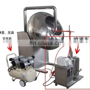 Chocolate Nut Sugar Coating Machine With Sprayer / Nuts Coating Machine With Sprayer/ Peanut Sugar Coating Machine for Sale thumbnail-1