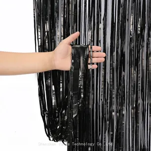 Bulk Customizable Foil Curtains - Size/Color Options, Retailer-Exclusive Curtains thumbnail-3