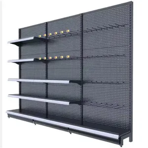 Grocery Store Shelving Steel Panel Storage Rack Goods Display Shelves thumbnail-1