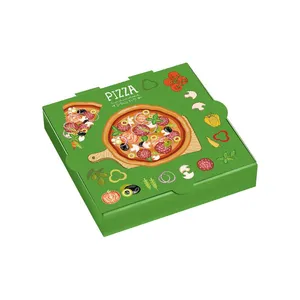 Customized Recycled Corrugated Board Pizza Box thumbnail-3