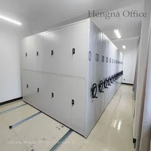 ASKW293 High-Density Mobile Storage System With Thickened Cold Rolled Steel & Brake Control for Bank Financial Document Storage-China Factory Cusyom thumbnail-2