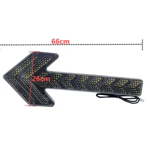 Amber Arrow LED Traffic Advisor Arrow Light Tow Trucks Warning Vehicles Strobe Directional Arrow Board Light Bar thumbnail-4