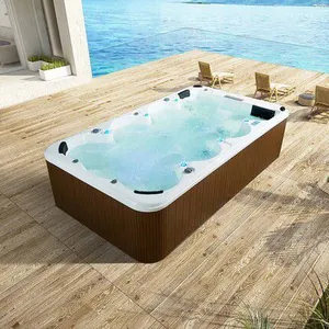 Outdoor Private Custom Garden Villa Rooftop Platform Infinity Swimming Pool thumbnail-3