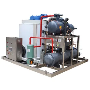 10 Ton Flake Ice Maker for Fishery Supermarket Food Processing Concrete Mixing Marine Use thumbnail-1