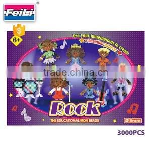 Newest Intelligent Toys 5mm Hama Perler Beads Iron Beads for Kids thumbnail-2
