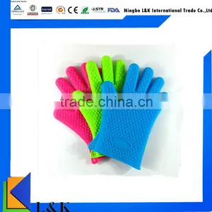 Waterproof Bbq Grill Silicone Oven Mitt/ Heat-resistant Baking Silicone Glove/oven Mitt thumbnail-1