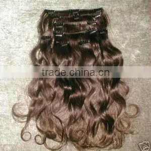 Hot Sale Grade AAAA Clip in Hair Extension for African American thumbnail-1