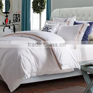 Luxury Hotel 100% Cotton Embroidery Full Size Hotel Bedding Sets thumbnail-5