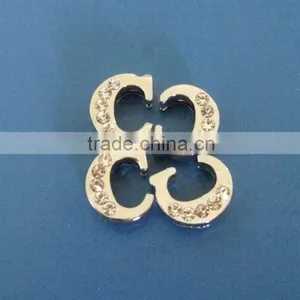 Compet Wholesale DIY 8mm Rhinestone Slider Letter Charms thumbnail-4