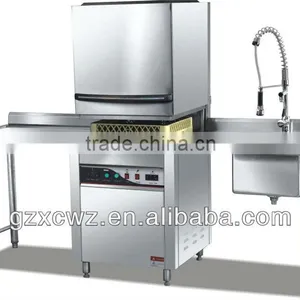High Efficiency Commercial Automatic Countertop Dishwasher With Workbench thumbnail-2