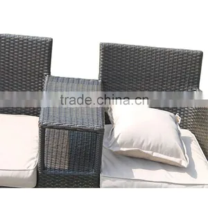 Classical New Design Outdoor Leisure Double Couple Cushions For Cheap Wicker Rattan Chair thumbnail-4