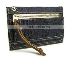 2016 Light Blue Jean Wallet for Men thumbnail-3