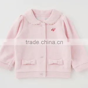 Cute Japanese Wholesale High Quality Product Baby Jacket Children Winter Clothes Kid Toddler Clothing Infant Garment With Ribbon thumbnail-2