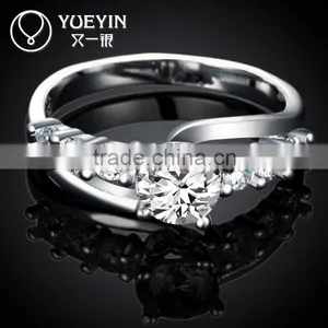Popular Mixed Order Zircon With Diamond Elegant Finger Ring thumbnail-3