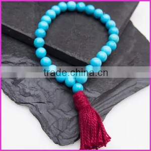 PBB014 Turquoise Wrist Mala Prayer Beads thumbnail-1