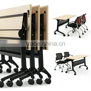 Office Meeting Training Folding Table With Wheels Computer Desk thumbnail-6