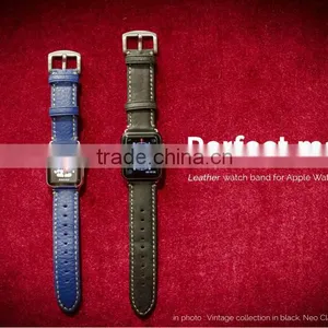 Original Kajsa Neo Classic Collection Genuine Leather Watch Band Wrist Strap For 42MM Apple Watch MT-3967 thumbnail-2