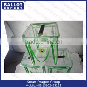 Green Color Foldable PVC Ballot Box for Election thumbnail-2