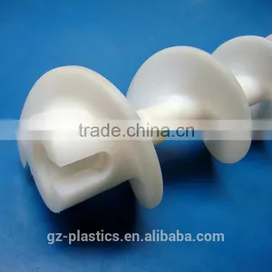 ODM Cnc Machined Black Nylon Hdpe Ldpe pe Uhmw-pe Plastic Screw Conveyor for Industry thumbnail-5