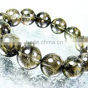 (IGC) TOP QUALITY NICE NATURAL RUTILE QUARTZ BRACELET FOR SALE WHOLESALE thumbnail-1