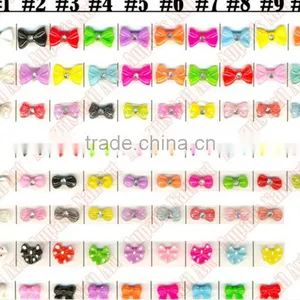 SCR075-85 ! Flatback Resin 3D Butterfly Bow for Nails Decoration! DIY Hot, 120 Colors thumbnail-1
